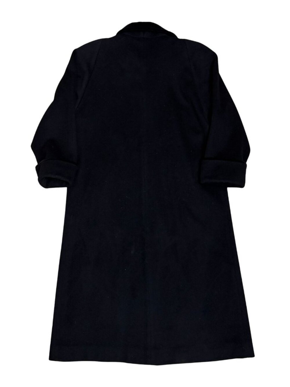 VINTAGE WOOL Forecaster of Boston Long Trench Winter Business Pea Coat Womens 10 - Picture 2 of 7